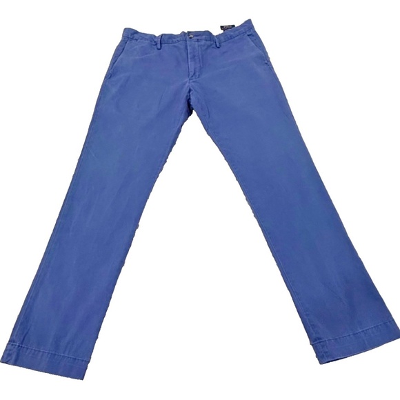 Polo Ralph Lauren Stretch Slim Fit Mens Chino Casual Golf Pants; Blue Size 36/32 - Picture 1 of 13